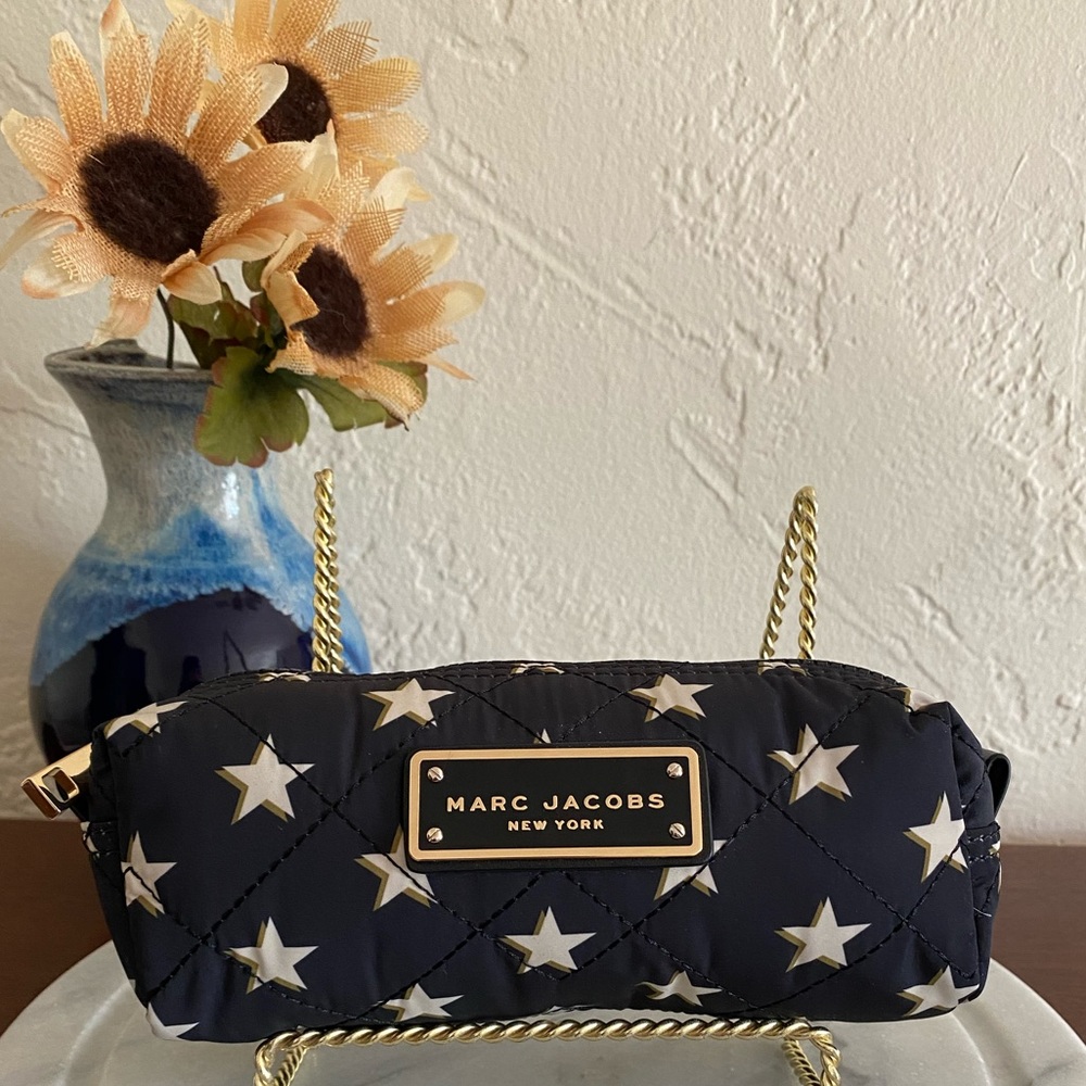 Marc Jacobs Quilted Narrow Printed Cosmetic Case